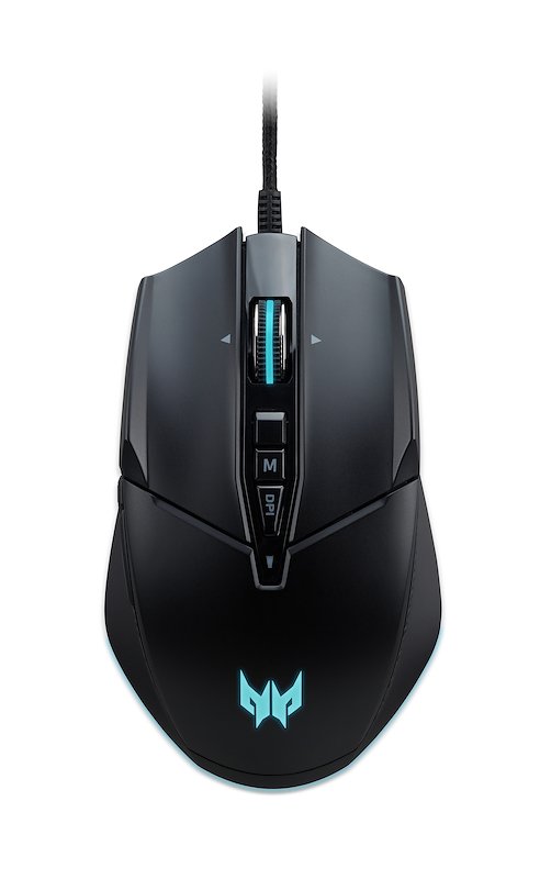 MOUSE GAMING ACER Predator Cestus 335, Collegamento USB, Ingresso: Otticamente a mezzo LED, Scrolling 2 direzioni, Risoluzione max 19000 dpi, forma ergonomica, Nero