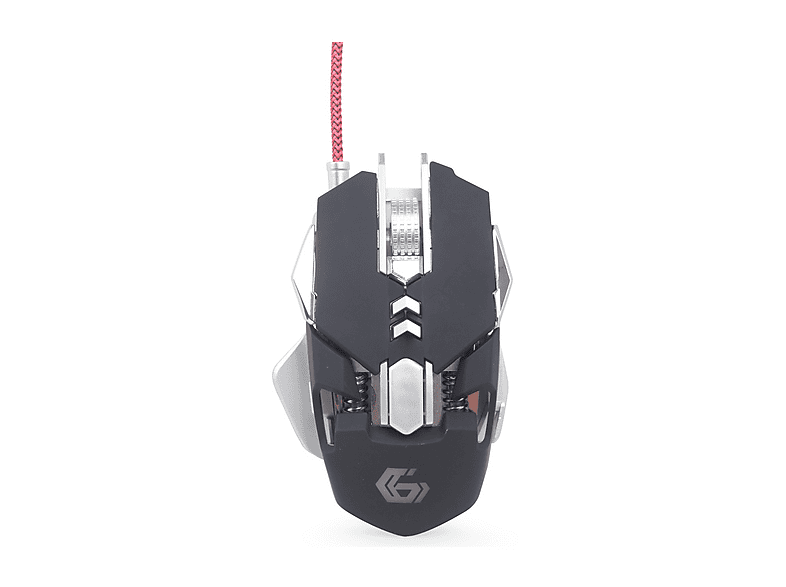 Mouse Gaming Programmable Black e Silver MUSG 05