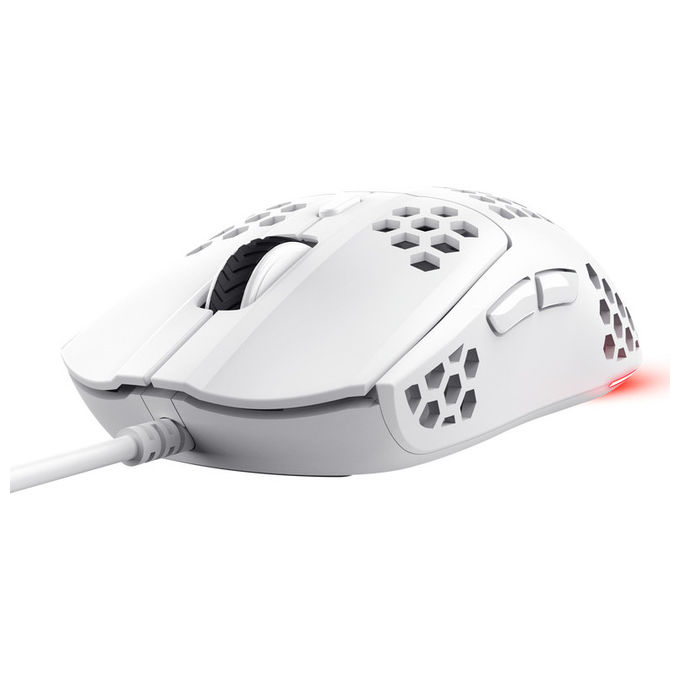 MOUSE TRUST GXT928W HELOX LIGHTW M WH, Collegamento USB, Ingresso: Otticamente a mezzo LED, Scrolling 2 direzioni, Risoluzione max 4800 dpi, White