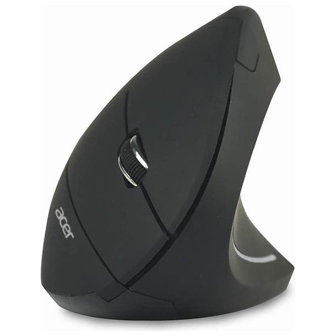 MOUSE WIRELESS ACER Wireless Vertical Mouse, Collegamento Wireless, Ingresso: Otticamente a diodi laser, Scrolling 2 direzioni, Risoluzione max 1600 dpi, forma ergonomica, Nero