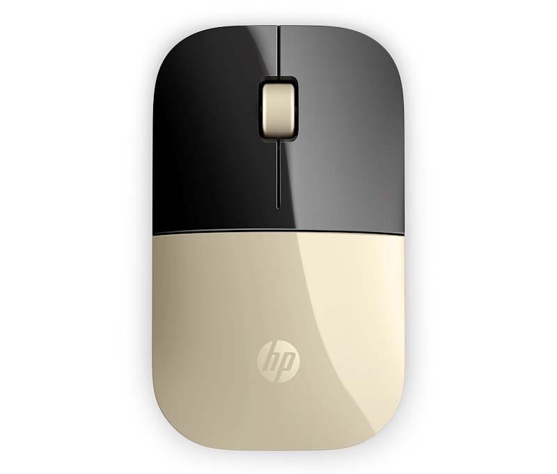 MOUSE WIRELESS HP Z3700, Collegamento Wireless, Ingresso: Otticamente a mezzo LED, Risoluzione max 1200 dpi, Gold
