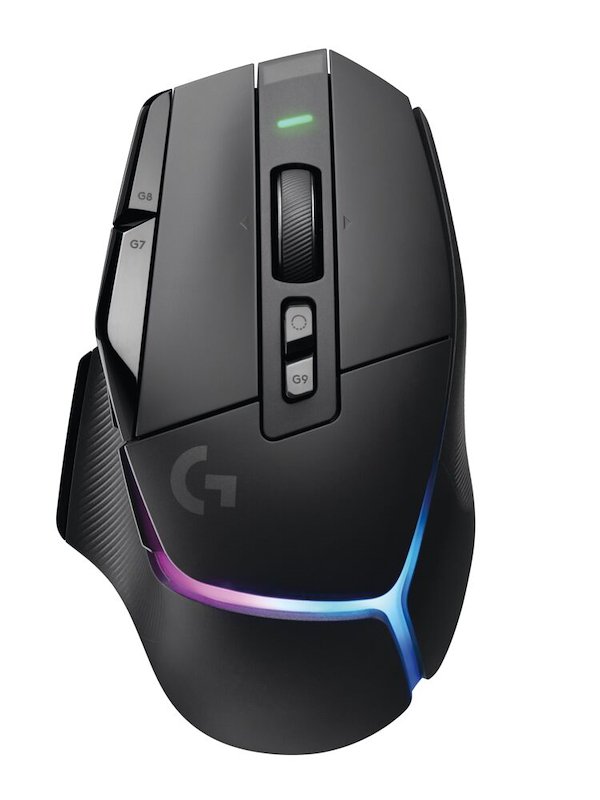MOUSE WIRELESS LOGITECH G502 X PLUS, Collegamento USB, Ingresso: Otticamente a diodi laser, Scrolling 4 direzioni, Risoluzione max 25600 dpi, NERO
