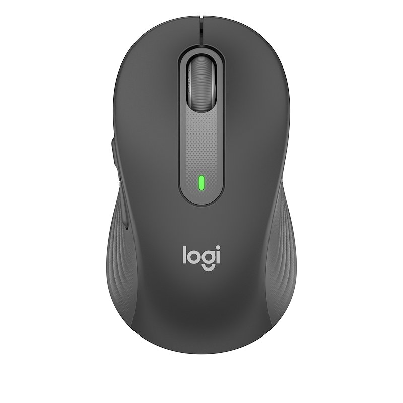 MOUSE WIRELESS LOGITECH M650, Collegamento Bluetooth, Ingresso: Otticamente a diodi laser, Scrolling 2 direzioni, Risoluzione max 400 dpi, forma ergonomica, GRIGIO