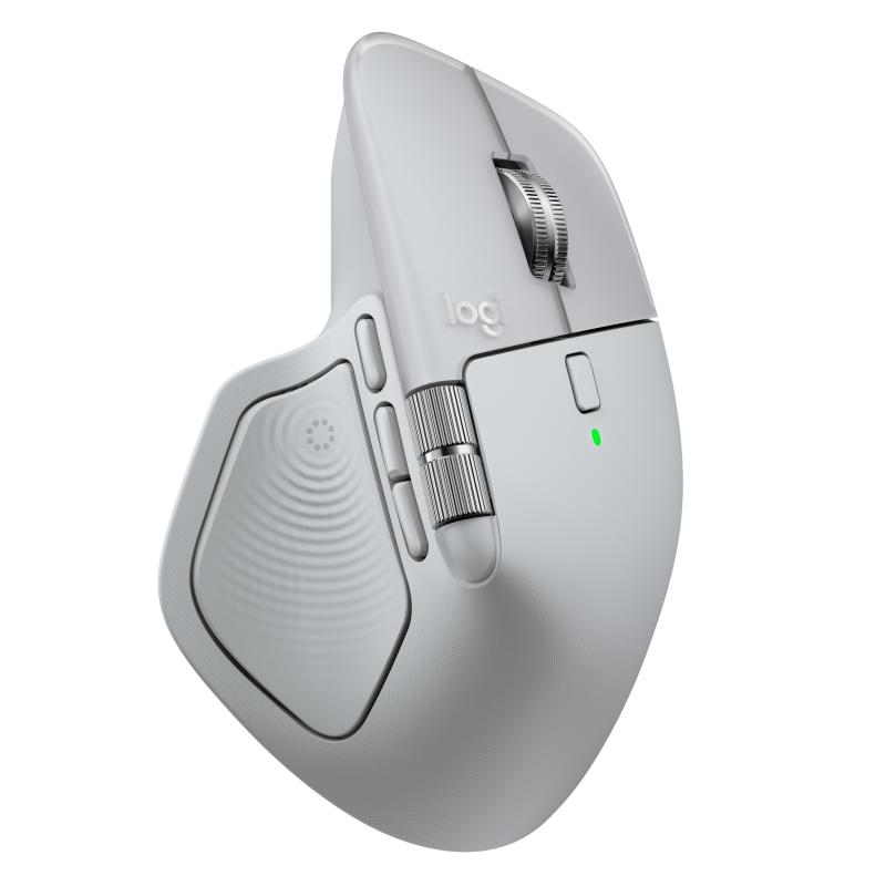 MOUSE WIRELESS LOGITECH MX Master 4, Collegamento Bluetooth, Ingresso: Otticamente a diodi laser, Scrolling 4 direzioni, Risoluzione max 1000 dpi, forma ergonomica, Off White