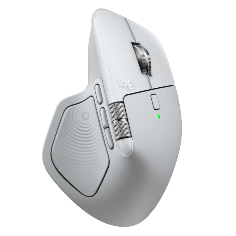 MOUSE WIRELESS LOGITECH MX Master 4 For Mac, Collegamento Bluetooth, Ingresso: Otticamente a diodi laser, Scrolling direzioni, Risoluzione max 1000 dpi, forma ergonomica, Pale Grey