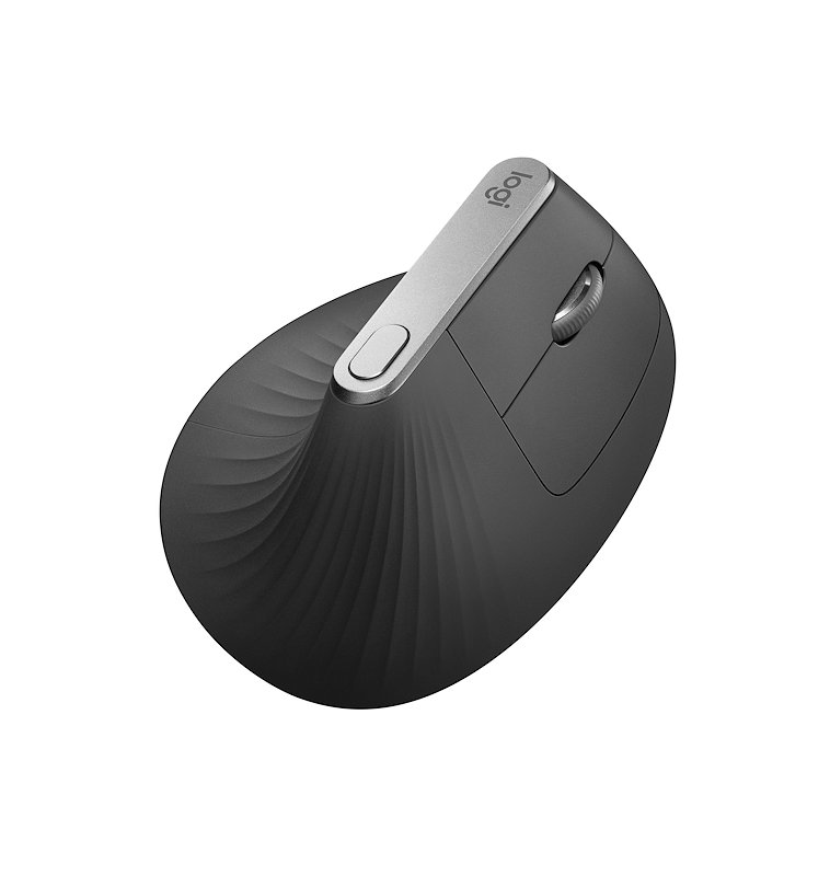 MOUSE WIRELESS LOGITECH MX VERTICAL, Collegamento Bluetooth, Ingresso: Otticamente a diodi laser, Scrolling 4 direzioni, Risoluzione max 4000 dpi, forma ergonomica, GRIGIO SCURO