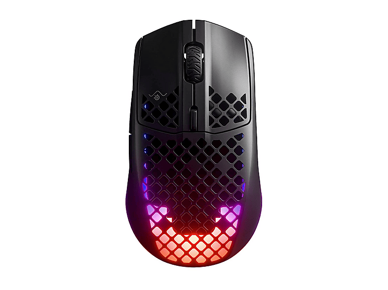 MOUSE WIRELESS STEELSERIES Aerox 3 Wireless Onyx, Collegamento Wireless, Ingresso: Otticamente a diodi laser, Scrolling 2 direzioni, Risoluzione max 18000 dpi, forma ergonomica, Nero