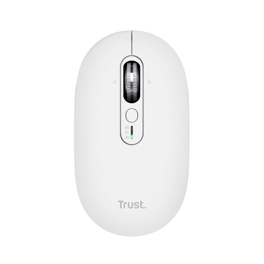 MOUSE WIRELESS TRUST SERON HYPSCROLL SLIM WRLS WHT, Collegamento Wireless / Bluetooth, Ingresso: Otticamente a diodi laser, Scrolling 4 direzioni, Risoluzione max 3200 dpi, White