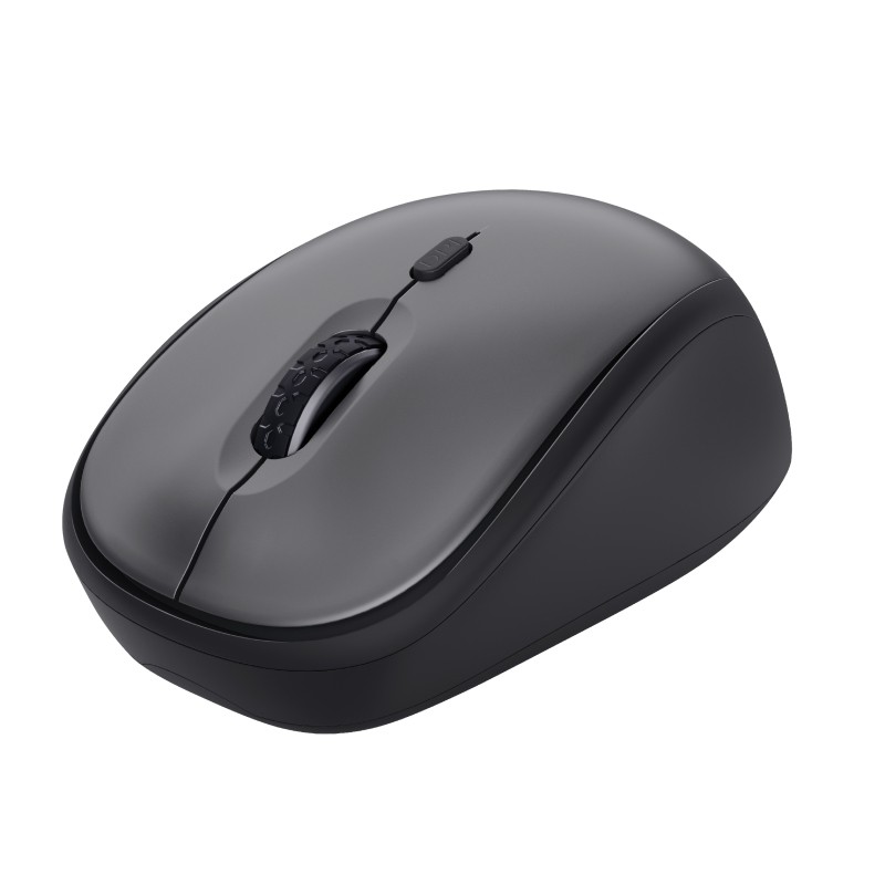 MOUSE WIRELESS TRUST YVI+ WRLS MOUSE, Collegamento Wireless, Ingresso: Otticamente a diodi laser, Scrolling 2 direzioni, Risoluzione max 1600 dpi, Black