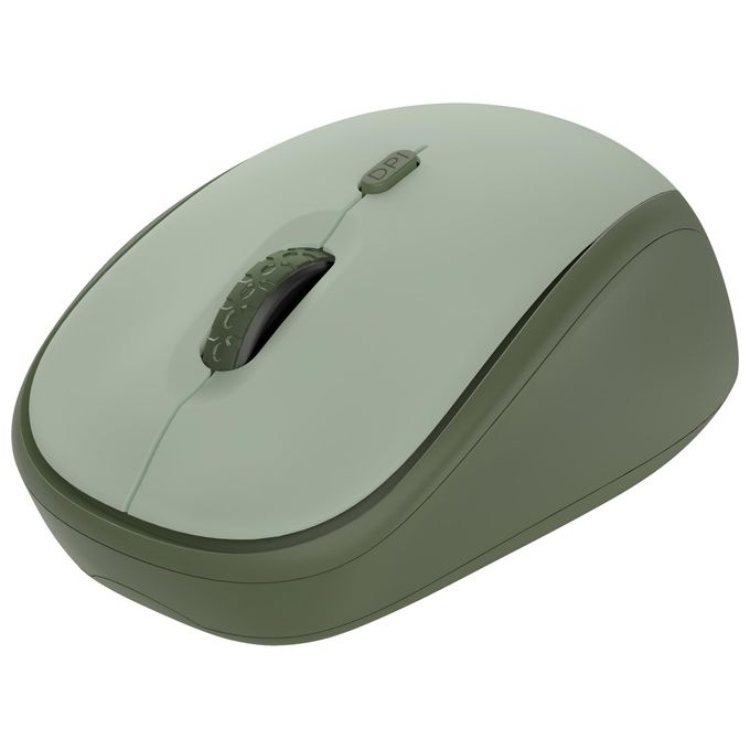 MOUSE WIRELESS TRUST YVI+ WRLS MOUSE, Collegamento Wireless, Ingresso: Otticamente a diodi laser, Scrolling 2 direzioni, Risoluzione max 1600 dpi, Green