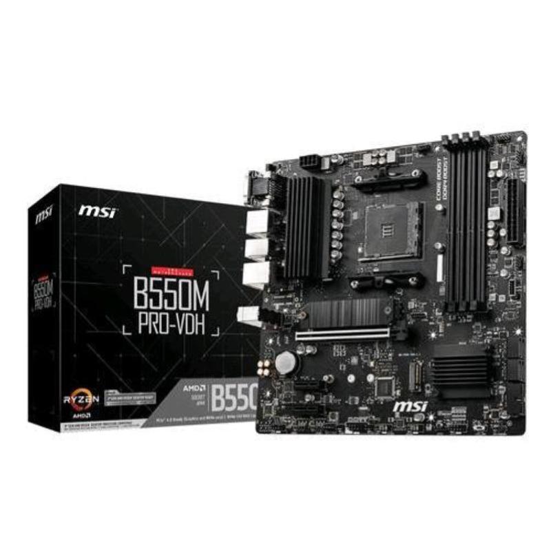 Msi b550m pro-vdh presa am4 micro atx amd b550