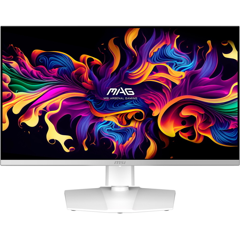 Msi mag 272qpwde qd-oled x28 monitor pc 67,3 cm (26.5) 2560 x 1440 pixel wide quad hd bianco