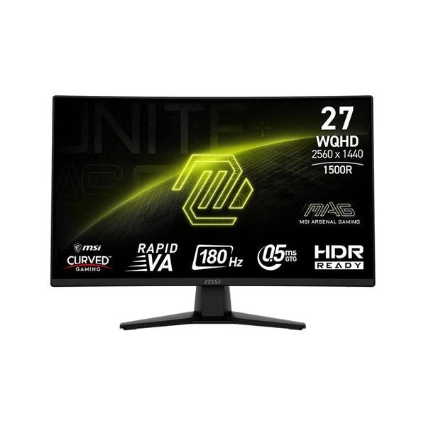 Msi mag 274cqf monitor pc 68,6 cm (27") 2560 x 1440 pixel wide quad hd nero - 9S6 3CE31T 007