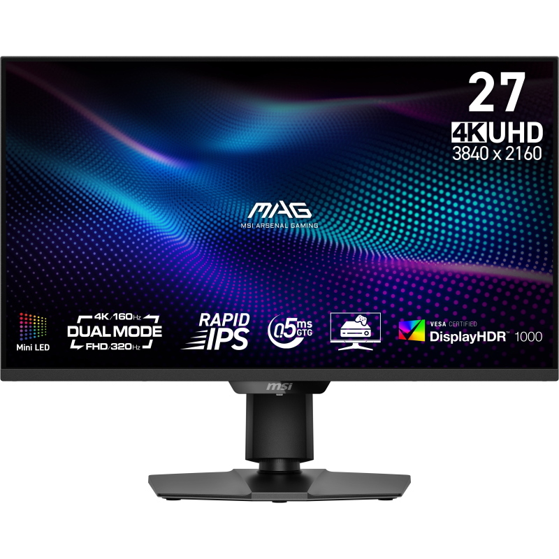 Msi mag 274updfde e16m monitor pc 68,6 cm (27) 3840 x 2160 pixel 4k ultra hd led nero