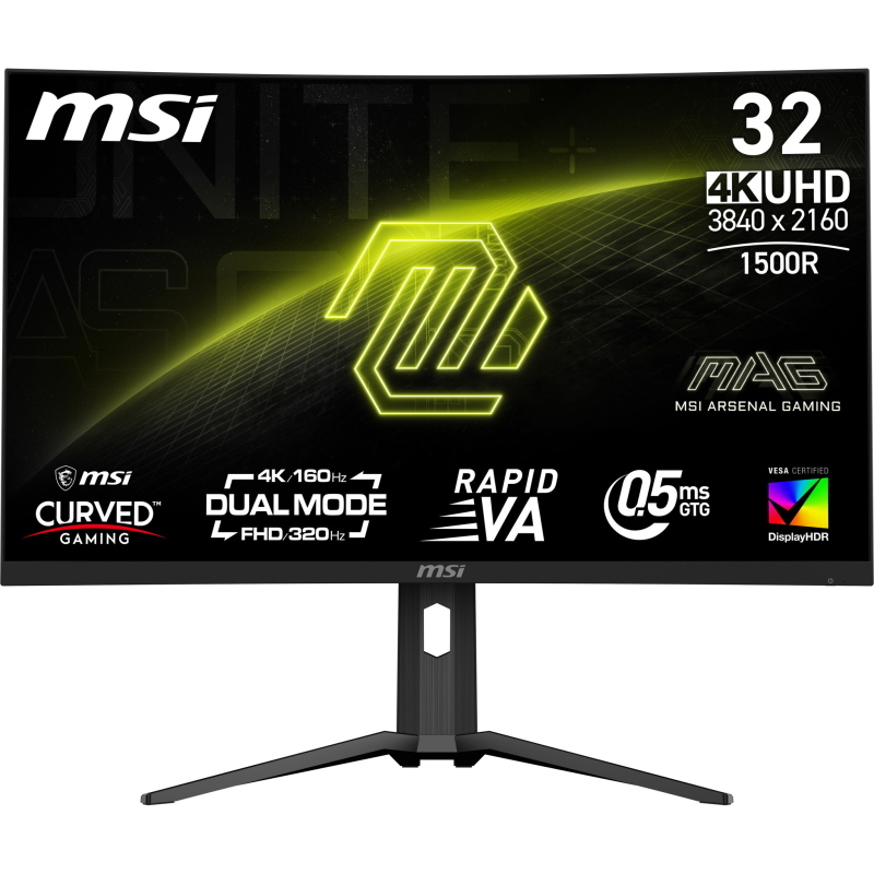 Msi mag 321cupdf monitor pc 80 cm (31.5) 3840 x 2160 pixel 4k ultra hd lcd nero