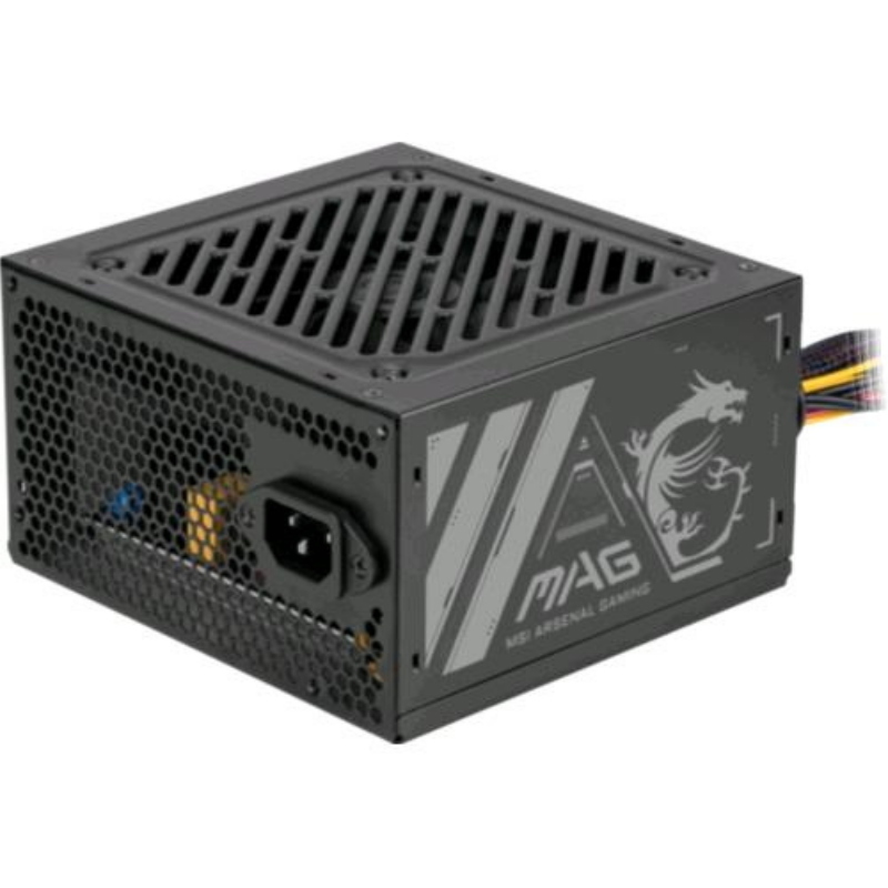 Msi mag a500n-h alimentatore 500watt fan 120mm active pfc atx 24-pin nero
