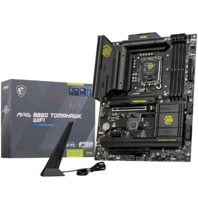 Msi mag b860 tomahawk scheda madre atx lga 1851 intel b860 wi-fi ddr5 pcie 5.0