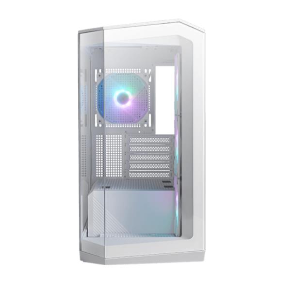Msi Mag Pano 100R Pz White Global 2XUSB 3.2 Gen 1 1XUSB 3.2 GEN2 Type-C 3X120MM Argb Reverse Blade Fan 1X120MM Argb+pwm 306-7G26W22-HH9