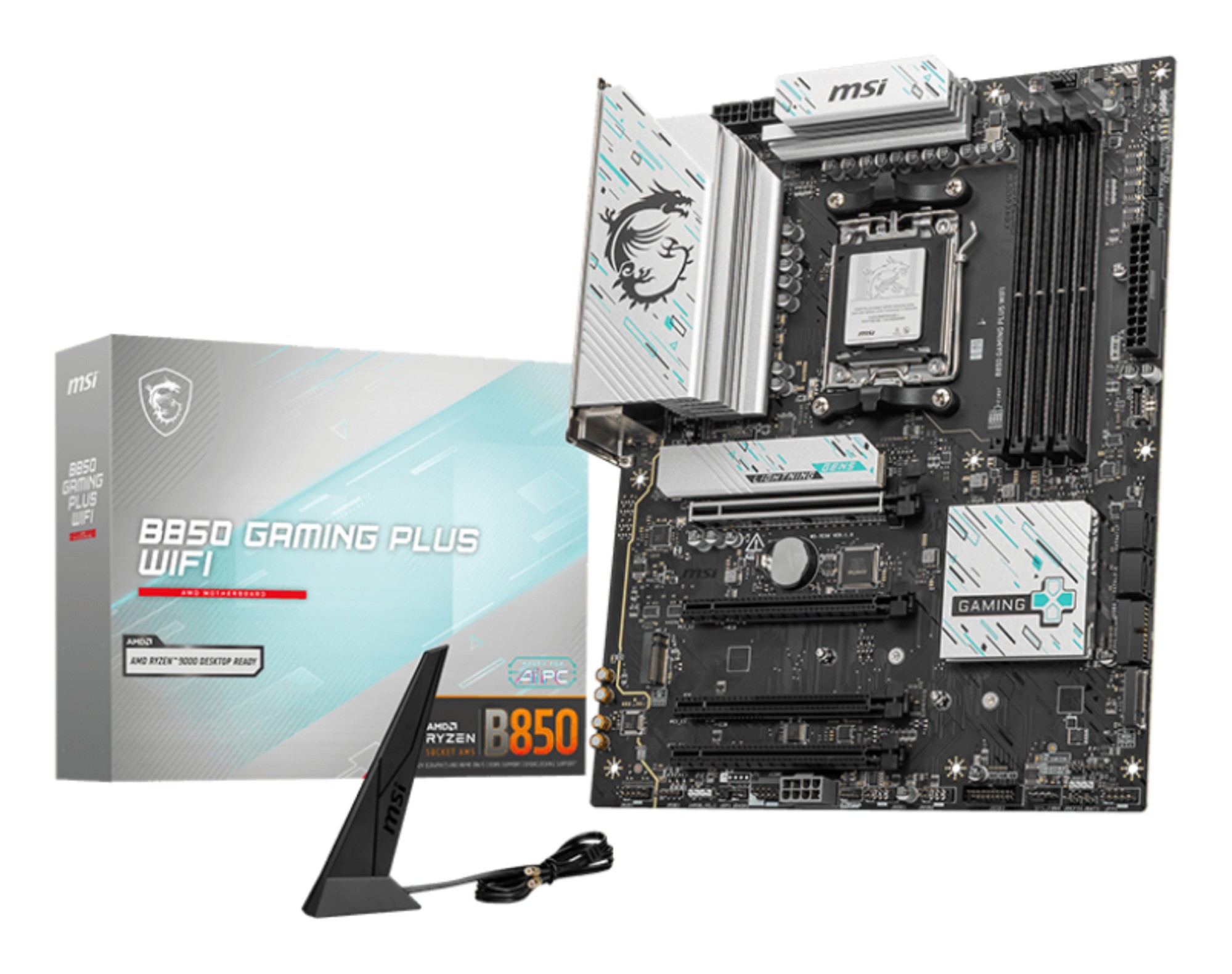 Msi Mb Amd B850 Gaming Plus Wifi Atx Am5 Ddr5 1Pci-Ex16 1Pci-Ex4 2Pci-Ex1 4Sata3