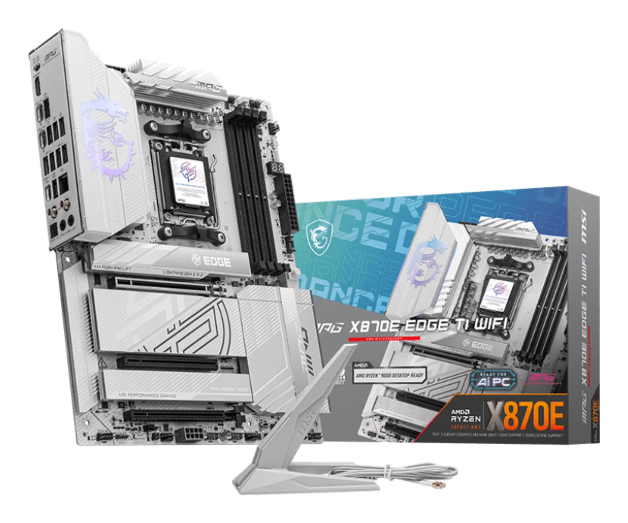 Msi Mb Amd Mpg X870E Edge Ti Wifi Atx Am5 Ddr5 3Pci-Ex16 4Sata3