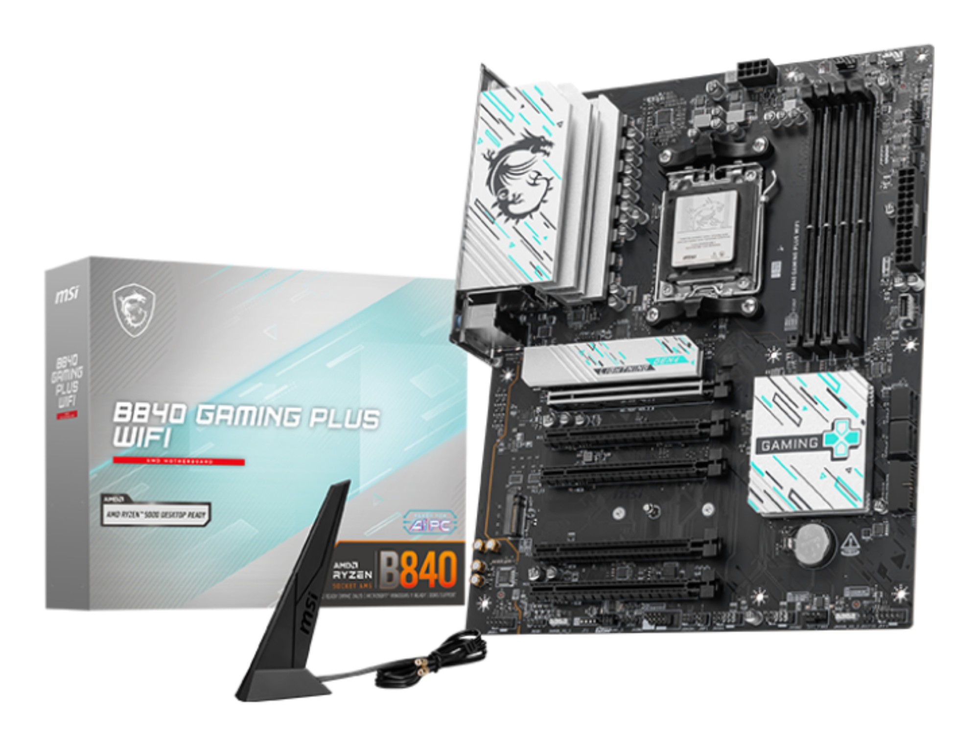 Msi Mb B840Am54Ddr55Pci-Ex162M.24Sata32Usb10G5Usb5G