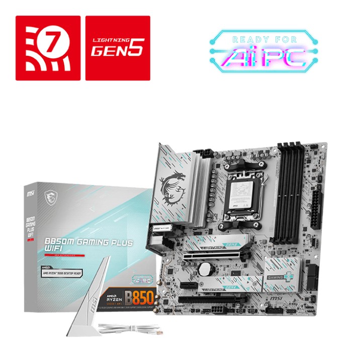 Msi Mb B850M Gaming Plus WifiB850MAm54Ddr52Pci-Ex161Pci-Ex12M.24Sata36Usb3.2 Gen25Usb3 Msi Mb B850M Gaming Plus WifiB850MAm54Ddr52Pci-Ex161Pci-Ex12M.24Sata36Usb3.2 Gen25Usb3