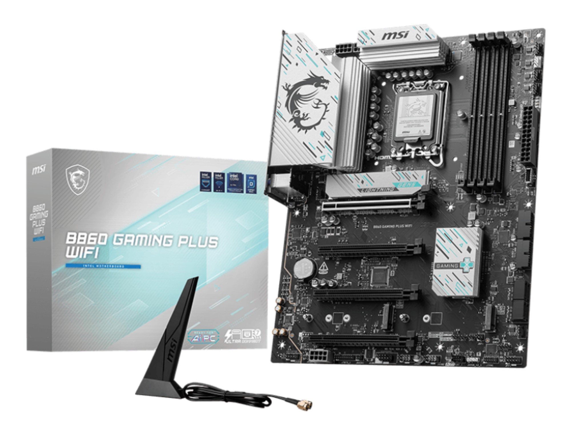Msi Mb Intel B860 Gaming Plus Wifi Atx Ddr5 2Pci-Ex16 2Pci-Ex1 4Sata3