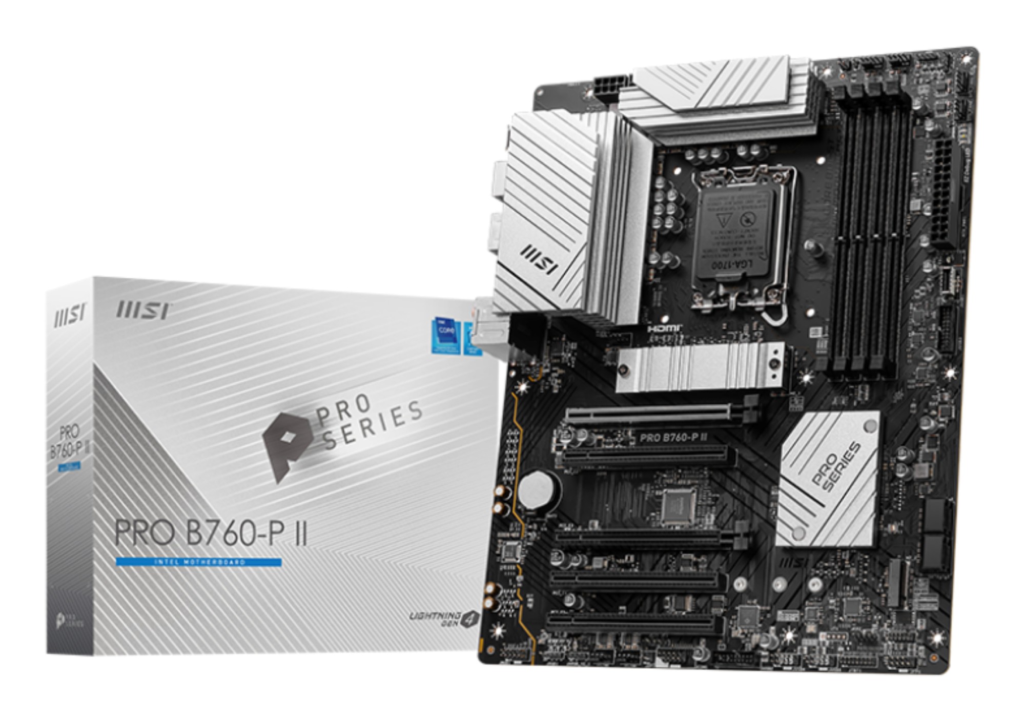 Msi Mb Pro B760-P IiB760Lga17004Ddr55Pci-Ex162M.24Sata31Usb3.2 Gen27Usb3.2 Gen16Usb2.0 Msi Mb Pro B760-P IiB760Lga17004Ddr55Pci-Ex162M.24Sata31Usb3.2 Gen27Usb3.2 Gen16Usb2.0