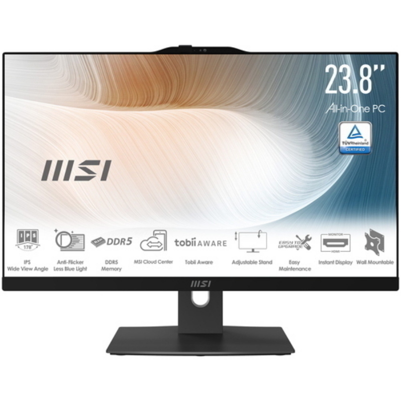 Msi modern am242tp 1m-1227eu all in one 23.8 full hd touch screen intel core 5 120u ram 8gb-ssd 512gb nvme-intel graphics-wi-fi 6e + gigabit lan-web cam-win 11 prof nero Msi modern am242tp 1m-1227eu all in one 23.8 full hd touch screen intel core 5 120u ram 8gb-ssd 512gb nvme-intel graphics-wi-fi 6e + gigabit lan-web cam-win 11 prof nero