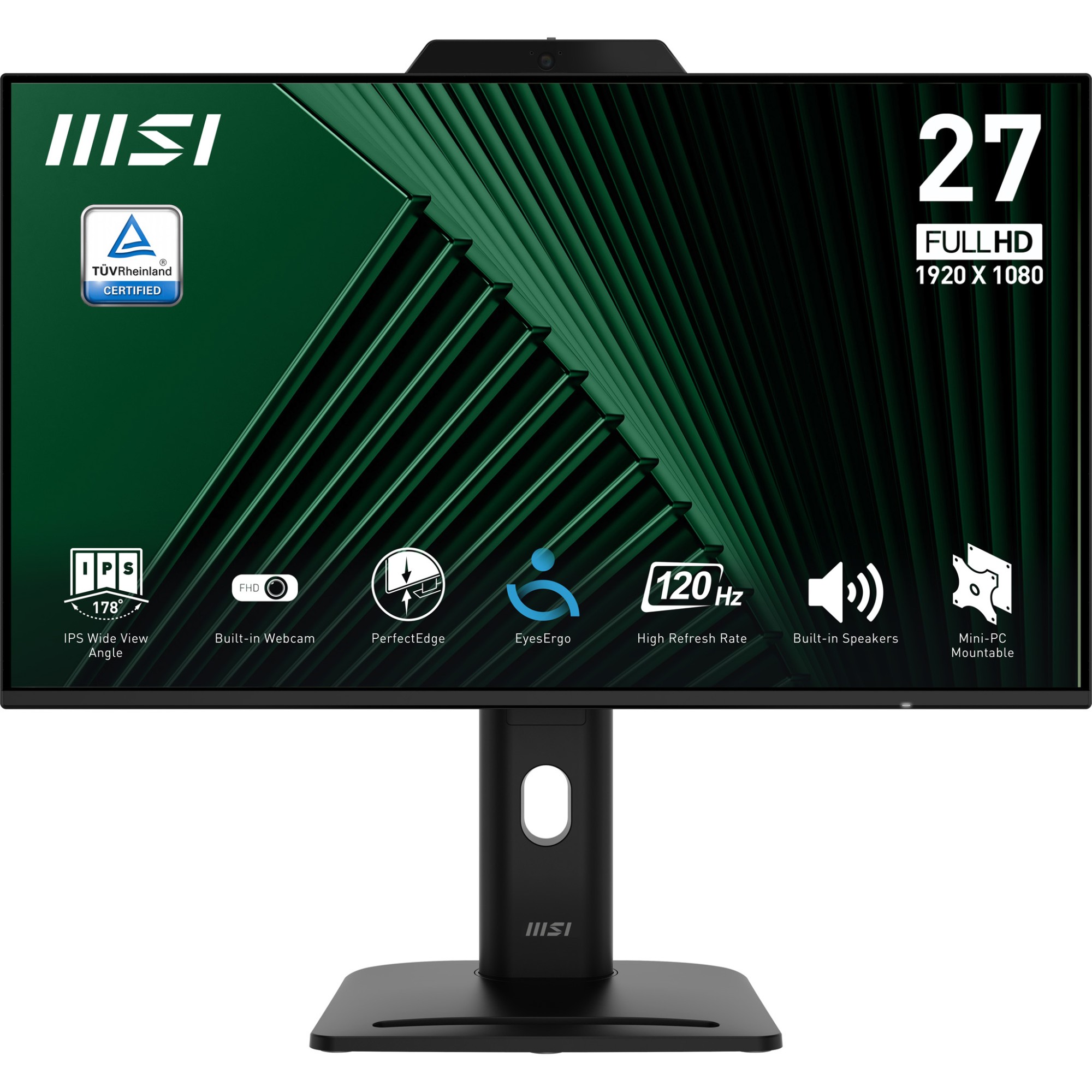 Msi Monitor 27 Led Ips 16:9 Fhd 120Hz 300 Cdm Pivot Vga/Dp/Hdmi Multimediale