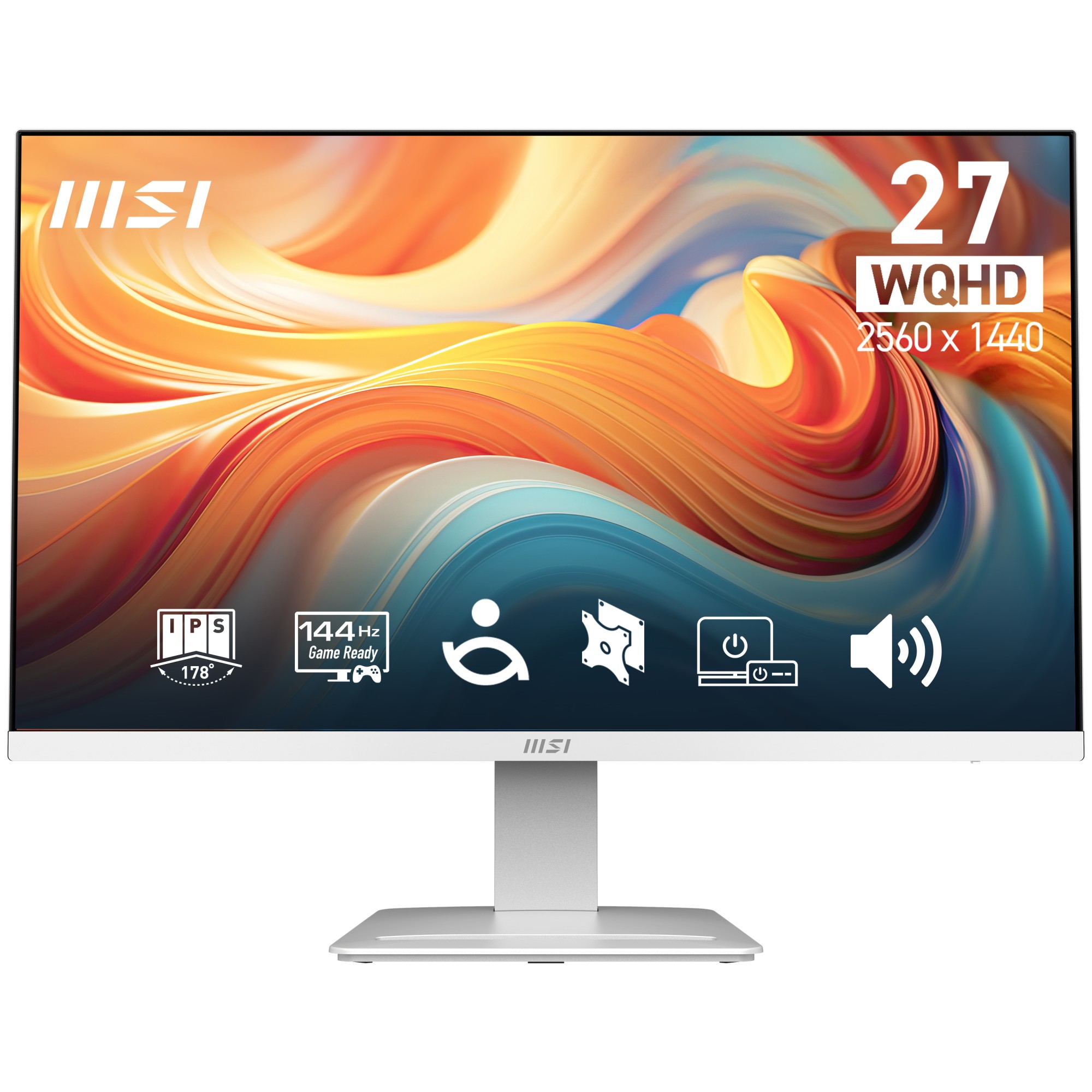 Msi Monitor 27 Led Ips Wqhd 16:9 144Hz 1Ms Hdmi/Dp Multimediali Bianco