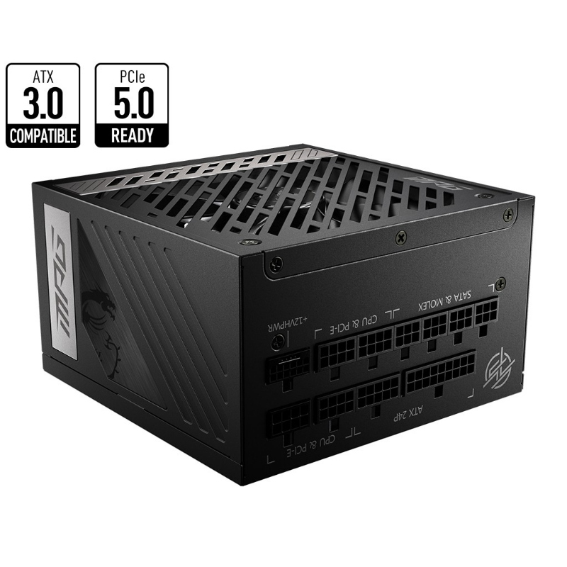 Msi mpg a850g pcie5 alimentatore per computer 850 w 24-pin atx atx nero