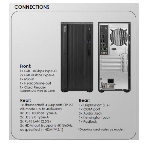 Msi pc mt dp180 ultra 7 265 16gb 1t ssd freedos