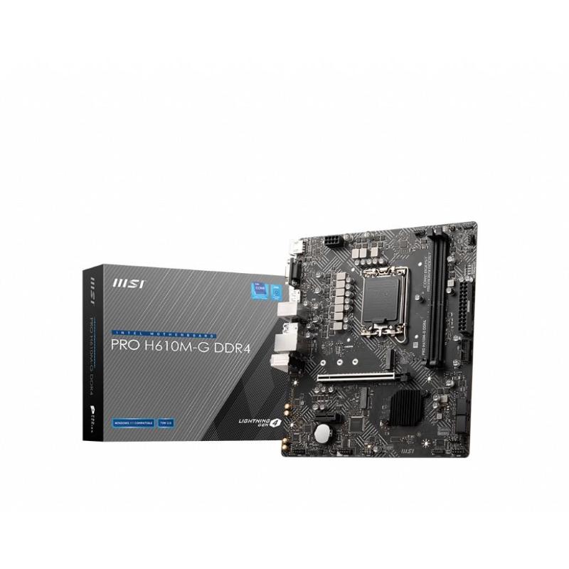 Msi pro h610m-g ddr4 scheda madre intel h610 lga 1700 micro atx