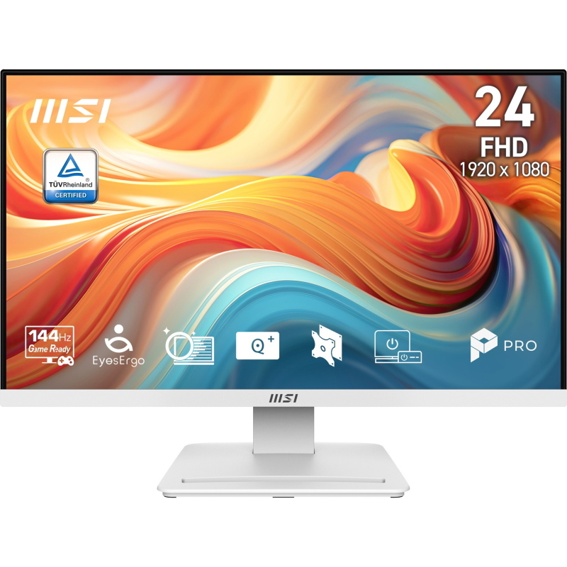 Msi pro mp241w e14v monitor pc 60,5 cm (23.8) 1920 x 1080 pixel full hd lcd bianco