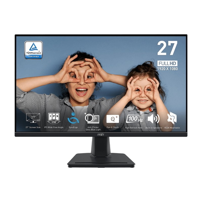 Msi pro mp275qde monitor pc 68,6 cm (27) 2560 x 1440 pixel wide quad hd lcd nero