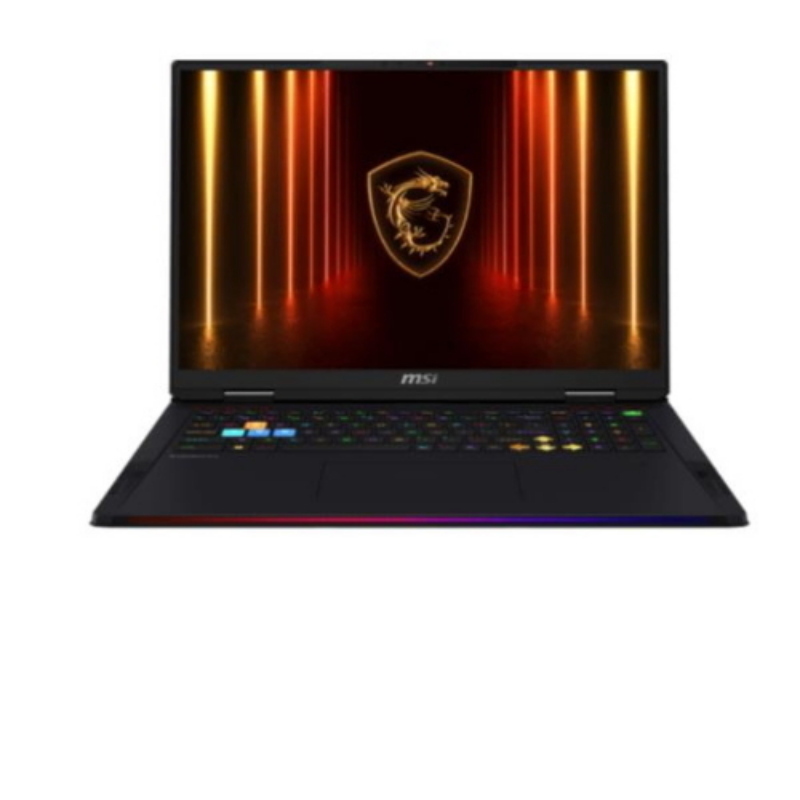 Msi raider a18 hx a9wjg-291it 18 uhd+ mini led amd ryzen 9 9955hx3d ram 64gb-ssd 1tb nvme-nvidia geforce rtx 5090 24gb-wi-fi 7 + 2.5g lan-win 11 home nero (9s7-182l72-291)