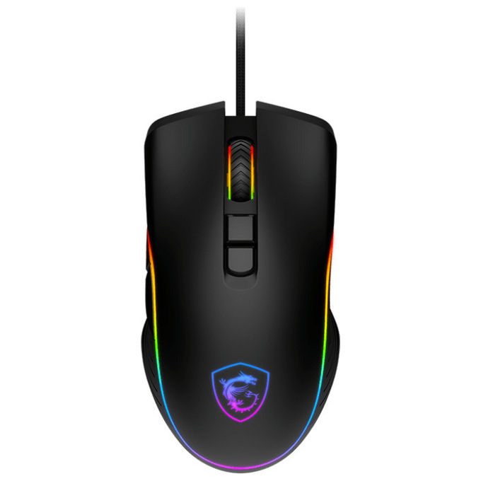 MSI S12-0402300-HH9 Mouse Gaming Ambidestro Ottico 7200 DPI Usb Nero