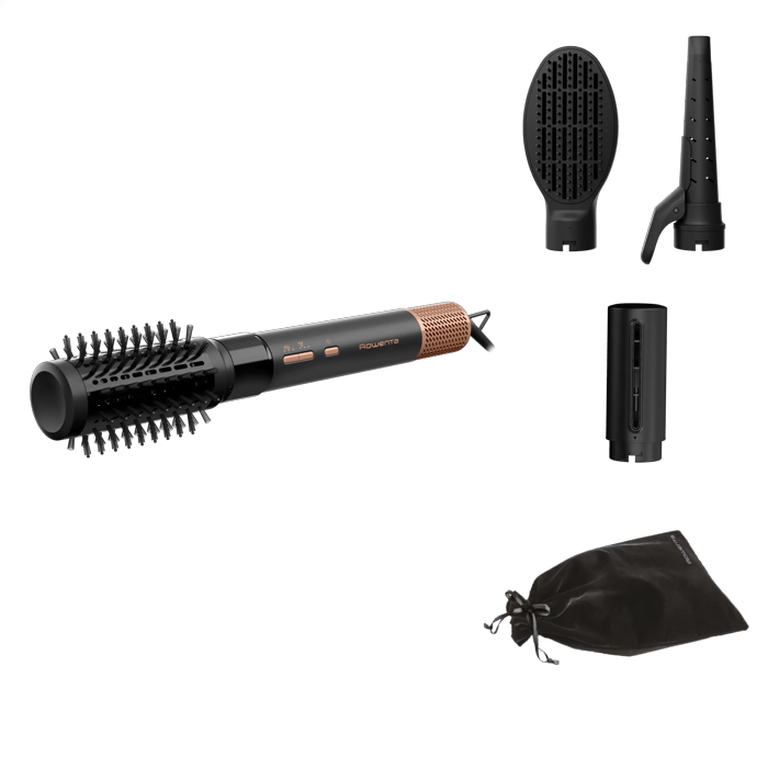 Multi Styler ROWENTA AIR SHAPE UB9820, 1300W, piastra in ceramica, 3 velocità e temperature, funzione ionica, con arricciacapelli, 2 spazzole custodia