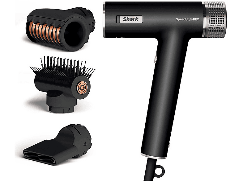 Multi Styler SHARK SPEEDSTYLE PRO 3 IN 1, Potenza massima 1750 W, in Altro rivestimento, Temperatura max 100 °C, temperature, Tecnologia a ioni, Nero