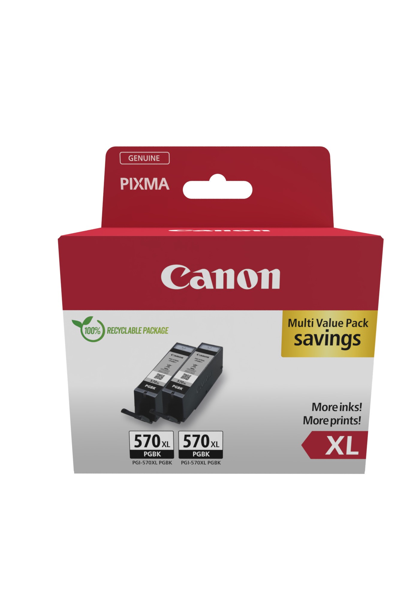 Multipack 2 cartucce CANON PGI-570XL Nero