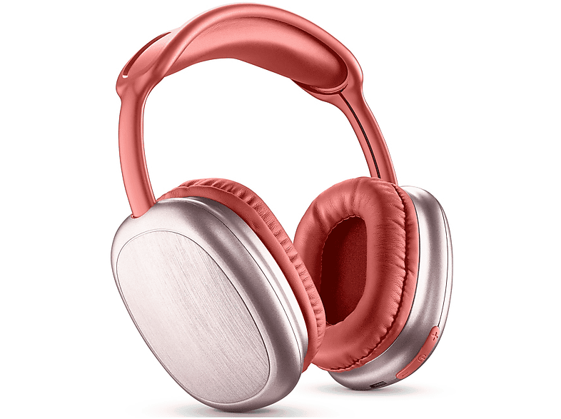 MUSICSOUND Maxi2 CUFFIE WIRELESS, Bluetooth 5.0, around-ear, Rosso