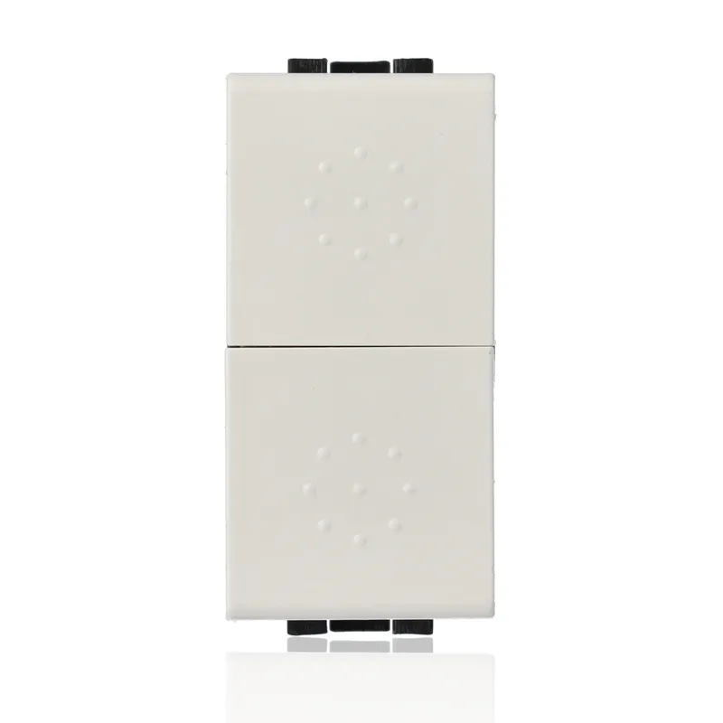 N4036 - Pulsante Doppio (1p/no)+(1p/no) 10a - Bianco - Livinglight - Bticino N4036 - Pulsante Doppio (1p/no)+(1p/no) 10a - Bianco - Livinglight - Bticino