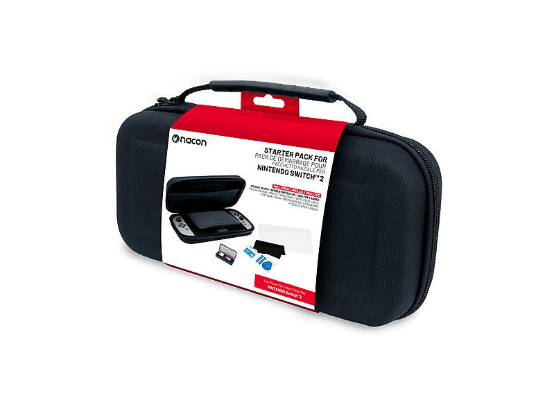NACON Pack 5 accessori, Custodia Nera e Pacchetto di Protezione per Nintendo Switch 2