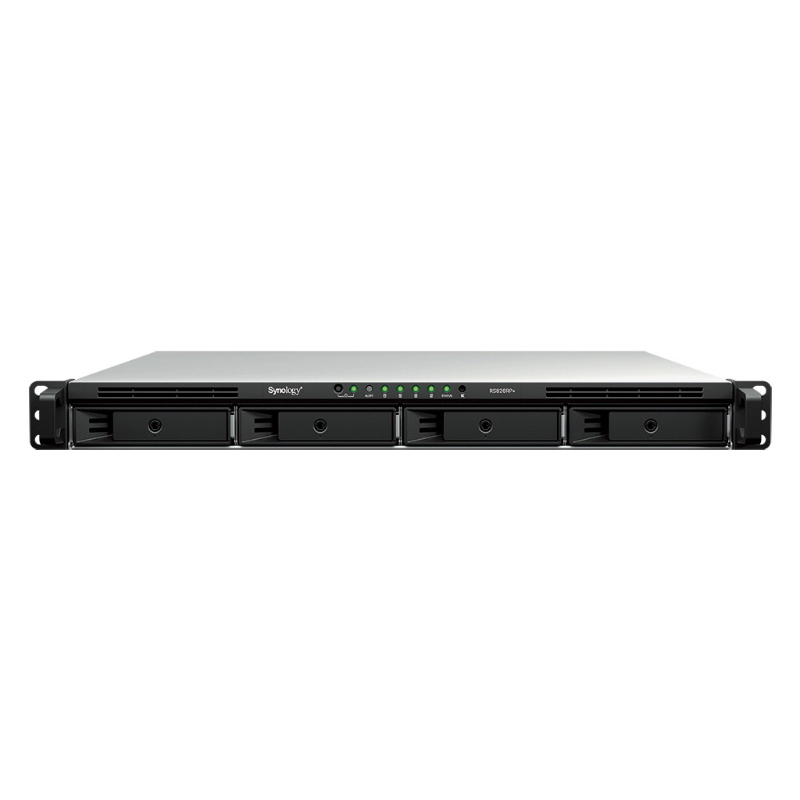 Nas synology rs826rp+ x 4hd 3.5/2.5 sata2/3-no hd- rack-amd ryzen v1500b-ddr4 4gb-4p rj-45 1gbe -2p usb+1p esata