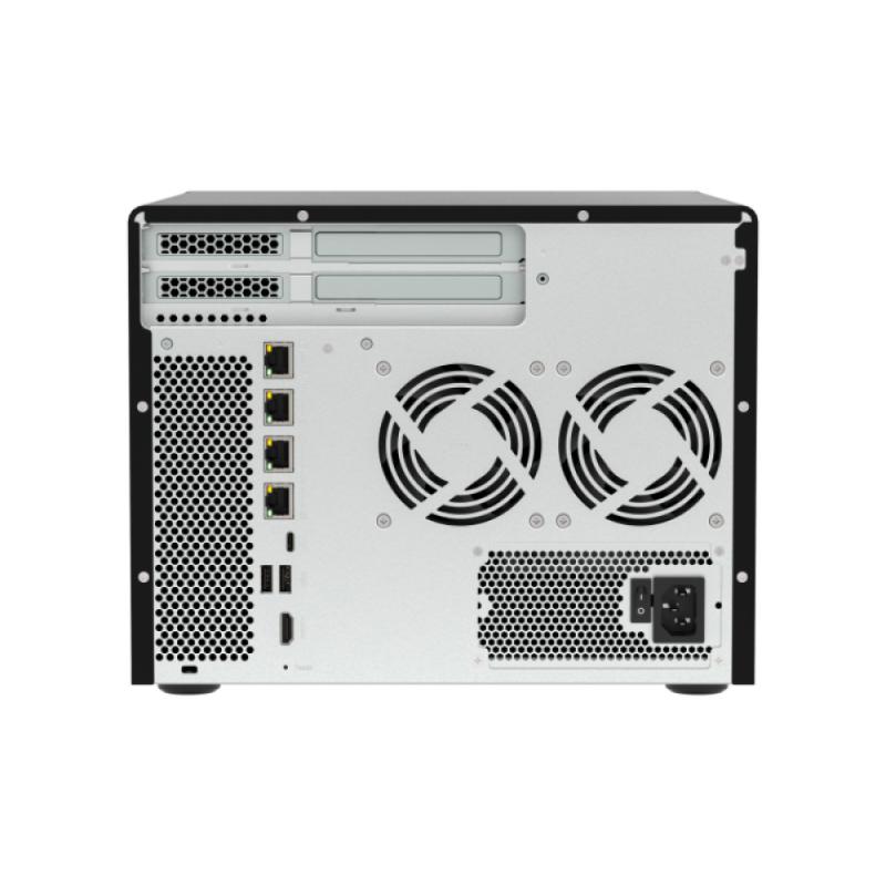 Nas tower qnap hero tvs-h877ax-r5-16g 8hd 6x3.5+ 2x u.2 nvme 4x2.5gb 2x10gb baset 16gb ram amd ryzen 5 6c 500w