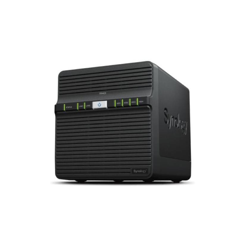 Nas tower synology ds423 4xhdd nohdd 3.5``/2.5`` sata 1p 1gbe 2gb ram cpu 4c 1.7 ghz realtek rtd1619b