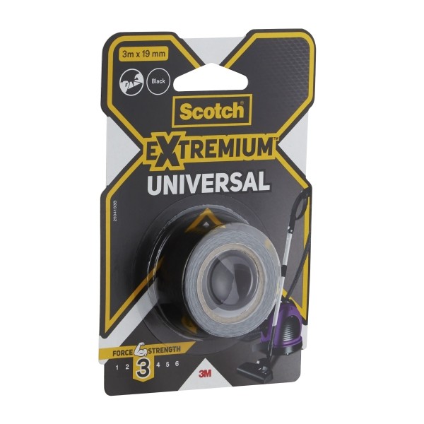 Nastro adesivo universale americano Scotch Extremium - 3 m x 19 mm - Colore nero