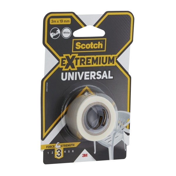 Nastro adesivo universale Scotch Extremium - 3 m x 19 mm - Bianco