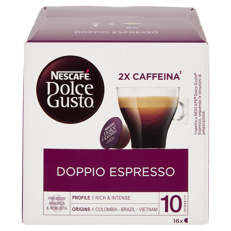 Nestle' NESCAFE' DOLCE GUSTO Capsule Dolce Gusto Doppio Espresso NDG DOPPIO ESPRESSO